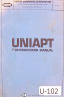 Uniapt--Uniapt Bridgeport Series II, Postprocessor Manual Year (1974)-Series II-01